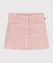 Gonna bambina in velluto rosa SALINE
