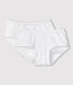 Confezione da 2 slip traforati bambina
