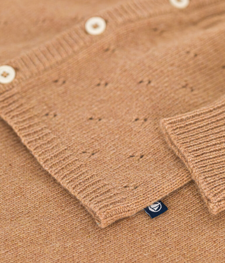 Set 2 pezzi in maglia neonato marrone CUIVRE