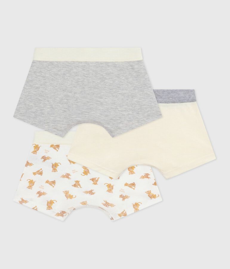 Set di boxer in cotone con vita rivestita leopardata bambino multicolore