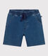 Short in denim bambino