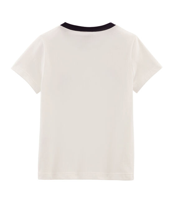 T-shirt bambino maniche corte bianco MARSHMALLOW