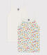Confezione da 2 canottiere bambina con spalline in cotone a fiori