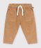 Pantaloni in velluto tinta unita neonato LATTE