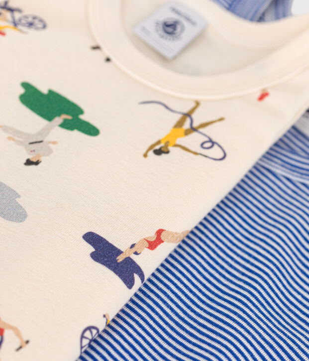 Confezione da 2 canottiere bambino in cotone multicolore