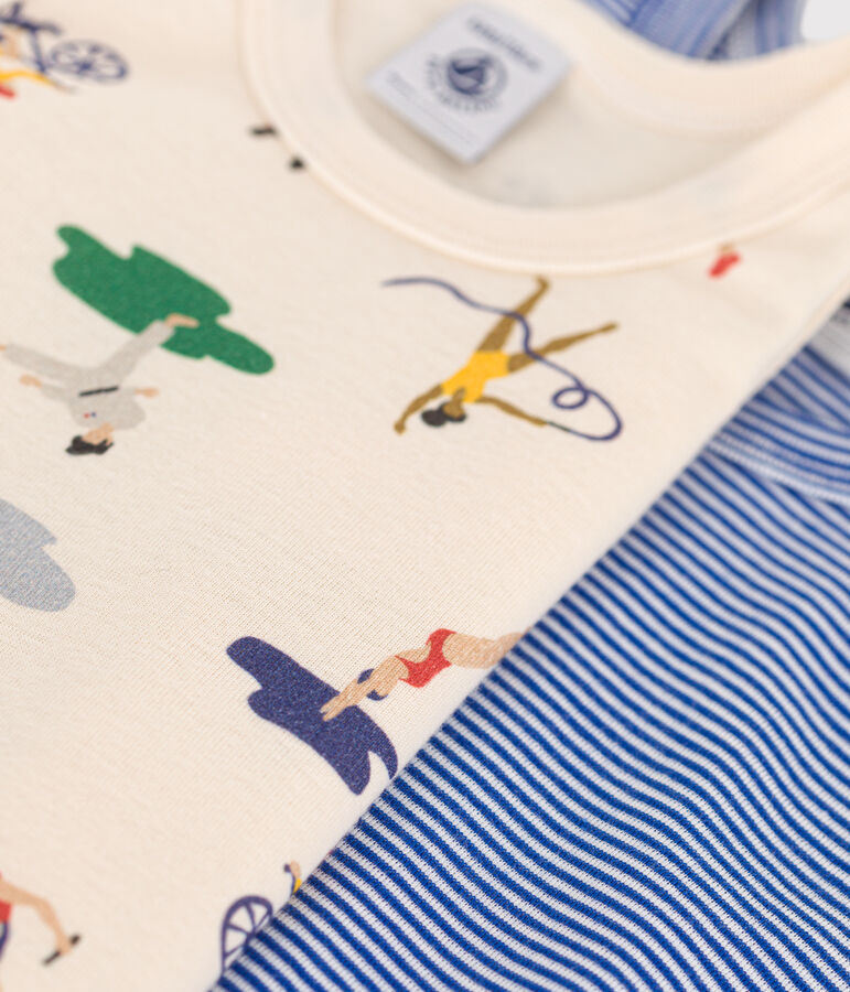 Confezione da 2 canottiere bambino in cotone multicolore