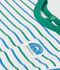 T-shirt a maniche corte in cotone a righe neonato bianco/multicolore
