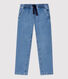 Pantalone regular bambino in denim chiaro