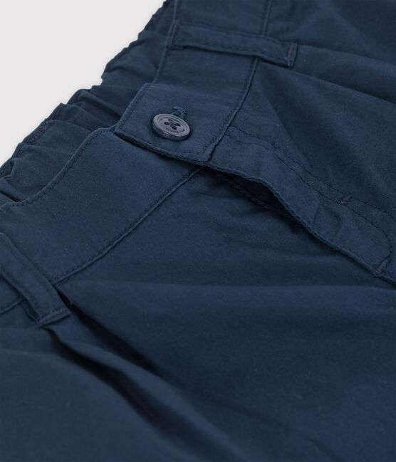 Pantaloni bebè in adorabile tessuto serge  blu SMOKING