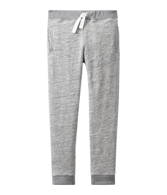 Pantalone bambino in jersey pesante grigio Gris