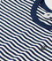 T-shirt a righe in cotone bambino blu MEDIEVAL/bianco MARSHMALLOW