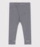 Leggins in cotone con stampa millerighe neonato blu SMOKING/bianco MARSHMALLOW