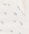 Bavaglino con stampa in cotone bianco MARSHMALLOW/bianco MULTICO