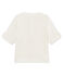 T-shirt ml bebè maschietto in cotone lino bianco MARSHMALLOW