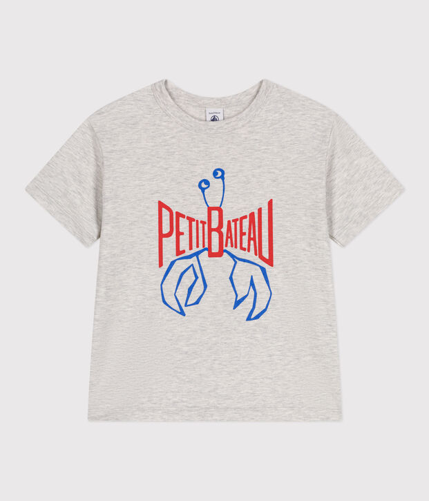 T-shirt a maniche corte in cotone con stampa bambino BELUGA CHINE