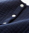 Cardigan in tubique trapuntato neonata blu SMOKING