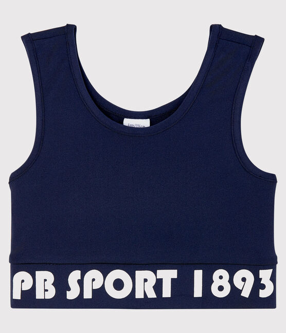 Brassière sportiva bambina blu SMOKING