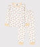 Pigiama berretto bambino unisex in tessuto felpato bianco MARSHMALLOW/bianco MULTICO