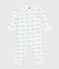 Pigiama senza piedi in cotone con balene stampate neonato MARSHMALLOW/ SPRAY
