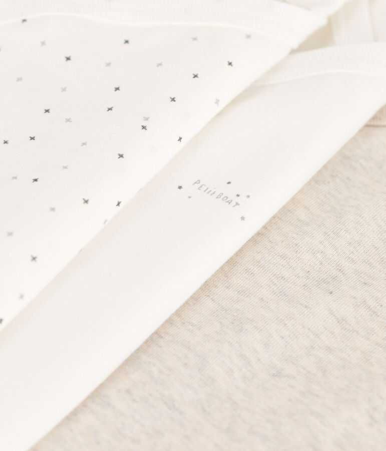 Confezione da 3 body beb&egrave; in cotone biologico multicolore