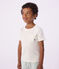T-shirt bambino a maniche corte bianco