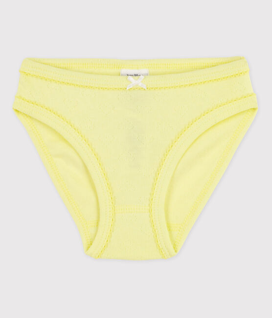 La mutandina in cotone per bambina giallo SUNNY