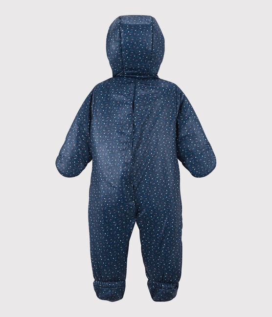 Tutina imbottita da pilota con stampa bebè blu MEDIEVAL/bianco MULTICO