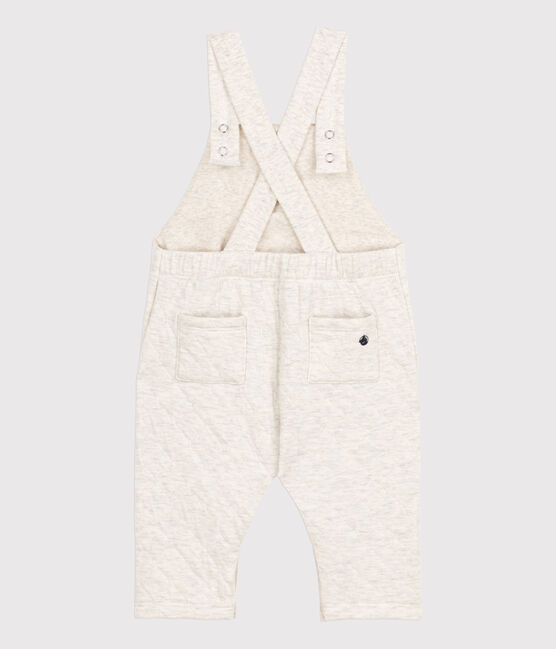 Salopette lunga in tubique trapuntato bebè beige MONTELIMAR CHINE