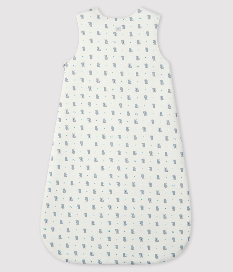 Sacco nanna beb&egrave; a costine bianco/grigio/multicolore