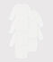 Set da 5 body incrociati a maniche lunghe in cotone neonato variante 1