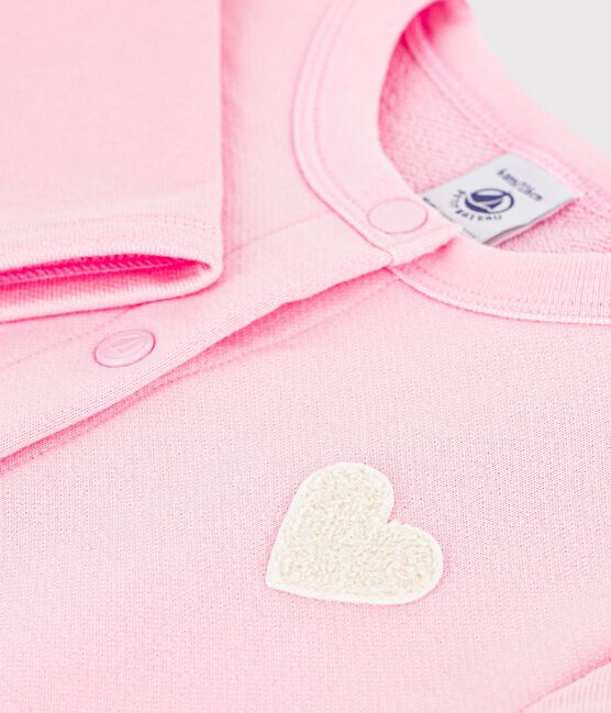 Cardigan in cotone tinta unita bambino rosa MARQUISE