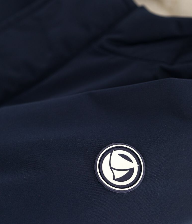 Parka tinta unita lunghezza midi neonato blu