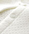 Cardigan bebè femmina in tubique bianco MARSHMALLOW