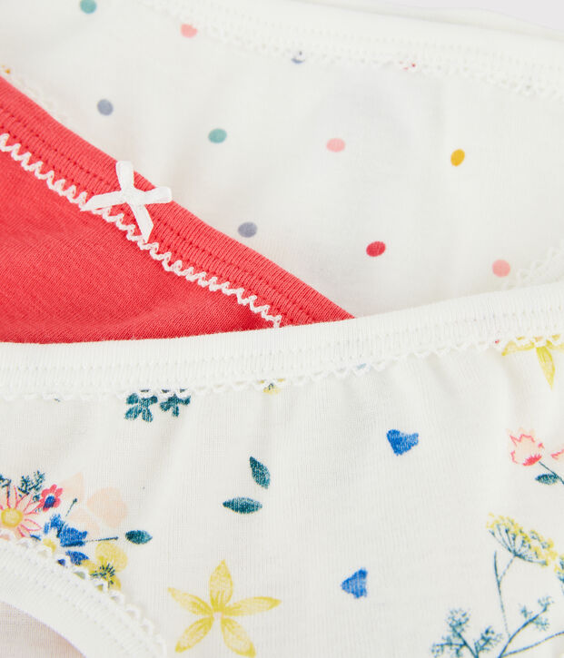 Trio slip bambina multicolore