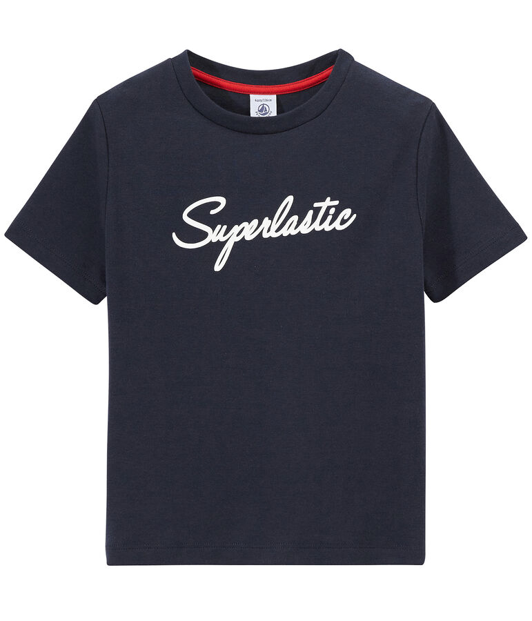 T-shirt bambino con motivo blu SMOKING
