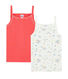 Duo canottiere con spalline bambina