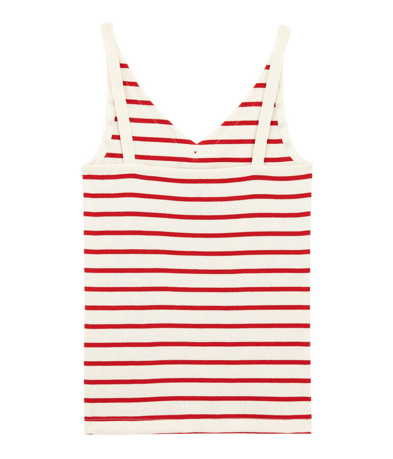 Canotte 100 anni culotte donna beige COQUILLE/rosso TERKUIT