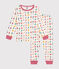 Pigiama con stampa natalizia in cotone bambino bianco MARSHMALLOW/bianco MULTICO