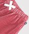 Pantaloni in velluto tinta unita neonato rosa