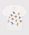 T-shirt in cotone biologico bambina - bambino bianco ECUME