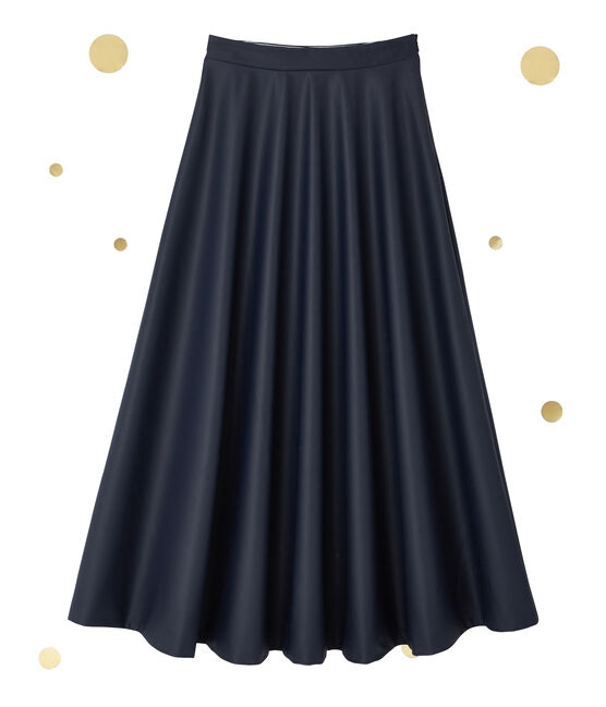 Gonna lunga donna. Petit bateau x Marie-Agnès Gillot blu SMOKING