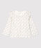 Blusa in cotone bebè. bianco MARSHMALLOW/bianco MULTICO
