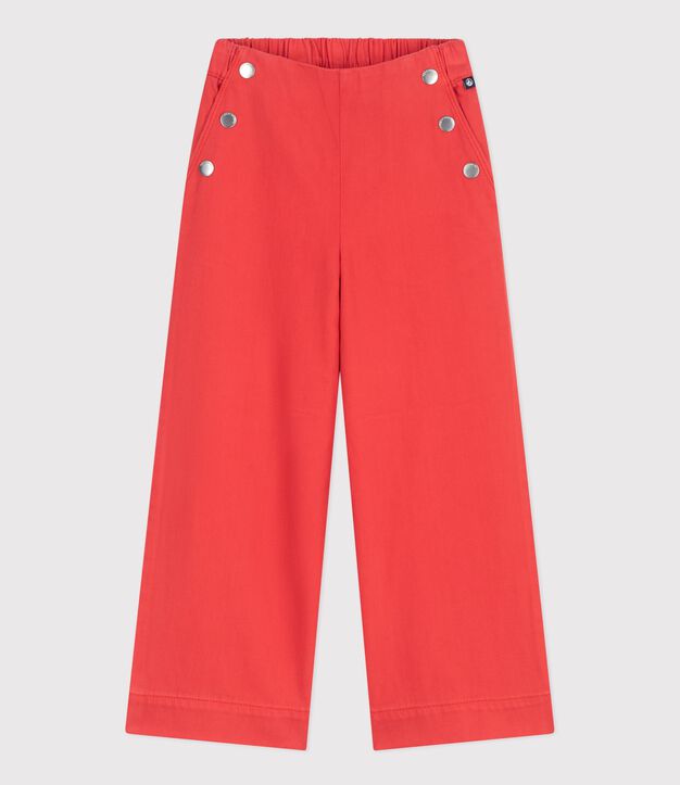 Pantaloni in denim bambina rosso
