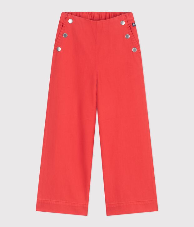 Pantaloni in denim bambina rosso