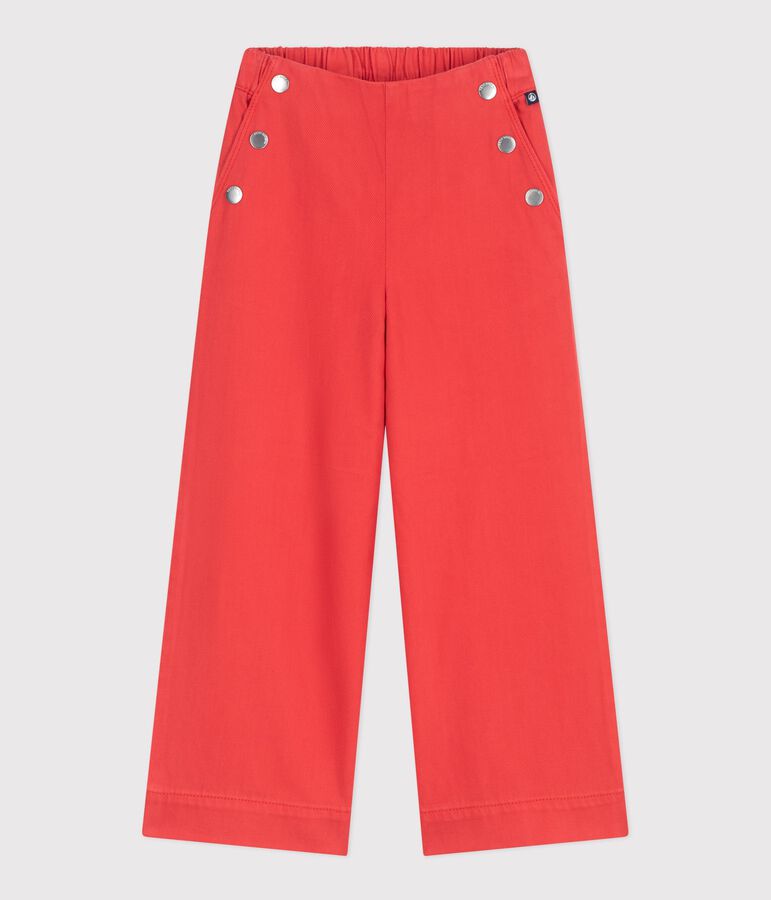 Pantaloni in denim bambina rosso
