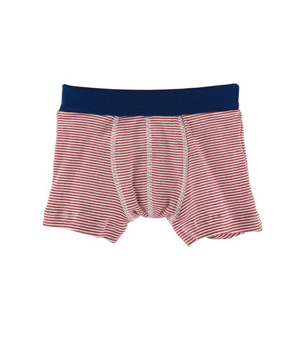 Boxer bambino rosso/bianco