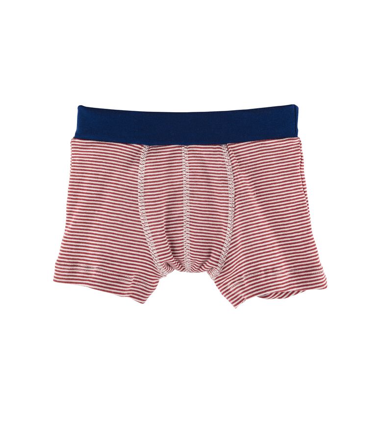 Boxer bambino rosso/bianco