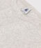 T-shirt L'ICONIQUE girocollo in cotone Donna grigio BELUGA CHINE