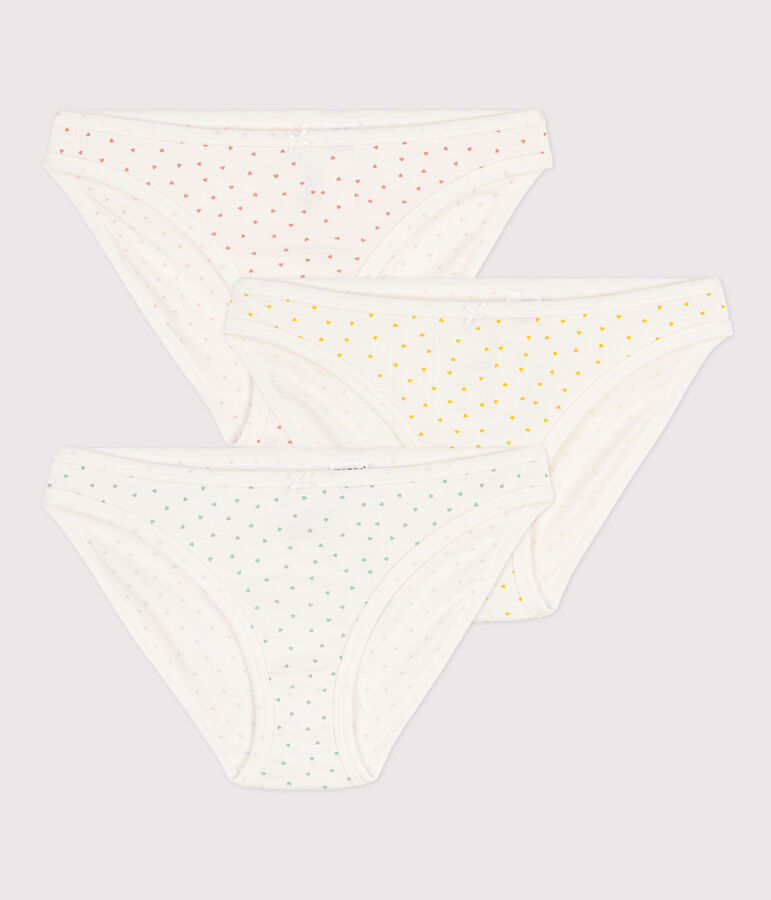 Confezione da 3 slip in cotone donna multicolore