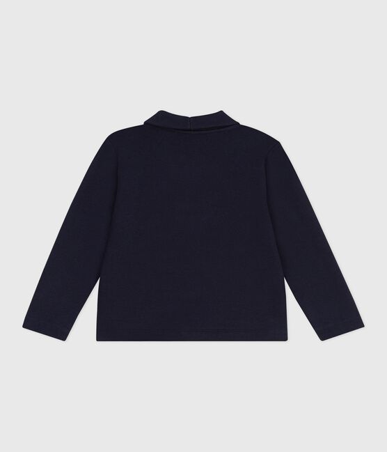 Cardigan in cotone tinta unita bambino blu SMOKING